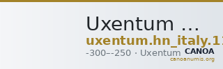 Uxentum Historia Numorum Italy 1100 — CANOA