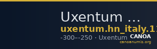 Uxentum Historia Numorum Italy 1101 — CANOA
