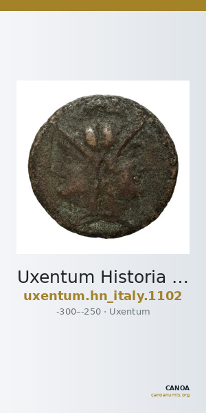 Uxentum Historia Numorum Italy 1102 — CANOA