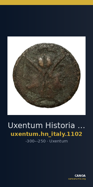 Uxentum Historia Numorum Italy 1102 — CANOA