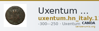 Uxentum Historia Numorum Italy 1102 — CANOA