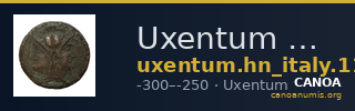 Uxentum Historia Numorum Italy 1102 — CANOA