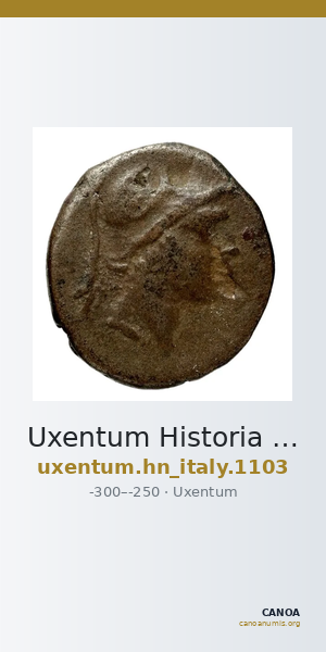 Uxentum Historia Numorum Italy 1103 — CANOA
