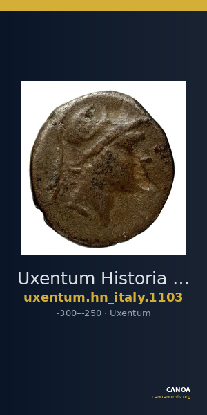 Uxentum Historia Numorum Italy 1103 — CANOA