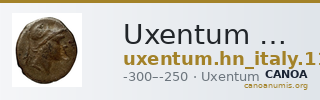 Uxentum Historia Numorum Italy 1103 — CANOA