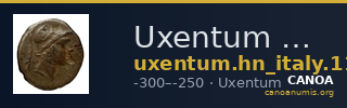 Uxentum Historia Numorum Italy 1103 — CANOA
