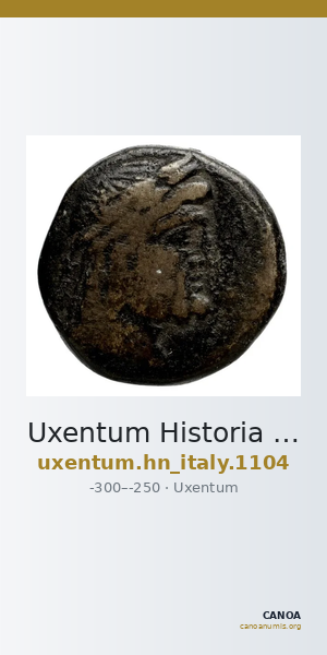 Uxentum Historia Numorum Italy 1104 — CANOA