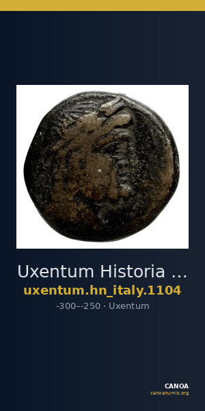 Uxentum Historia Numorum Italy 1104 — CANOA