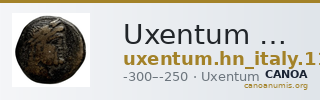 Uxentum Historia Numorum Italy 1104 — CANOA