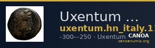 Uxentum Historia Numorum Italy 1104 — CANOA