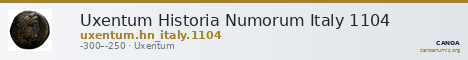 Uxentum Historia Numorum Italy 1104 — CANOA