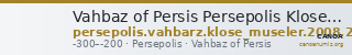 Vahbaz of Persis Persepolis Klose and Müseler 2008 2, 16 — CANOA
