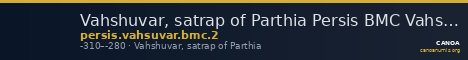 Vahshuvar, satrap of Parthia Persis BMC Vahsuvar 2 — CANOA