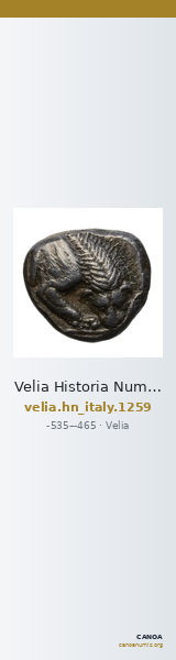 Velia Historia Numorum Italy 1259 — CANOA