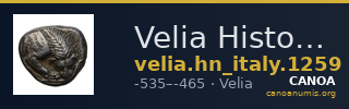 Velia Historia Numorum Italy 1259 — CANOA