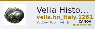 Velia Historia Numorum Italy 1261 — CANOA