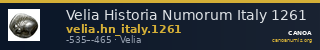 Velia Historia Numorum Italy 1261 — CANOA