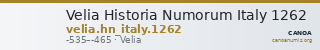 Velia Historia Numorum Italy 1262 — CANOA
