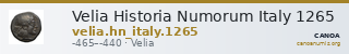 Velia Historia Numorum Italy 1265 — CANOA
