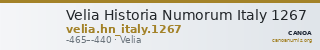 Velia Historia Numorum Italy 1267 — CANOA