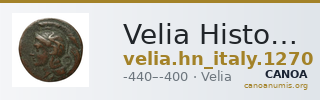 Velia Historia Numorum Italy 1270 — CANOA