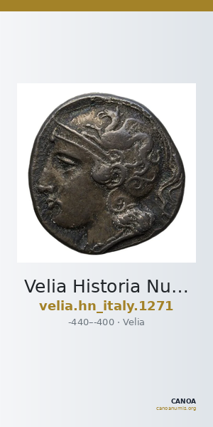 Velia Historia Numorum Italy 1271 — CANOA