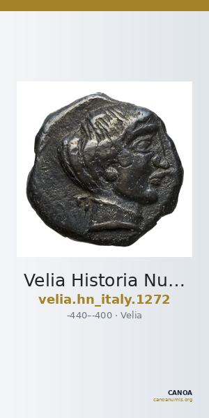 Velia Historia Numorum Italy 1272 — CANOA