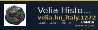 Velia Historia Numorum Italy 1272 — CANOA