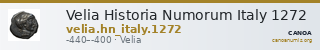 Velia Historia Numorum Italy 1272 — CANOA