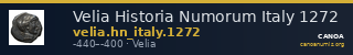 Velia Historia Numorum Italy 1272 — CANOA