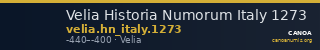 Velia Historia Numorum Italy 1273 — CANOA