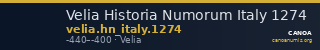 Velia Historia Numorum Italy 1274 — CANOA