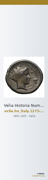 Velia Historia Numorum Italy 1275-6 — CANOA