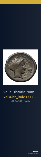 Velia Historia Numorum Italy 1275-6 — CANOA