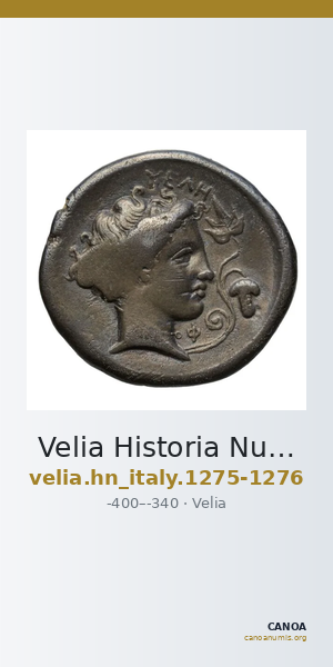 Velia Historia Numorum Italy 1275-6 — CANOA