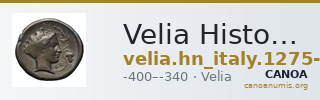 Velia Historia Numorum Italy 1275-6 — CANOA