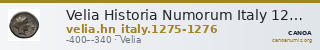 Velia Historia Numorum Italy 1275-6 — CANOA
