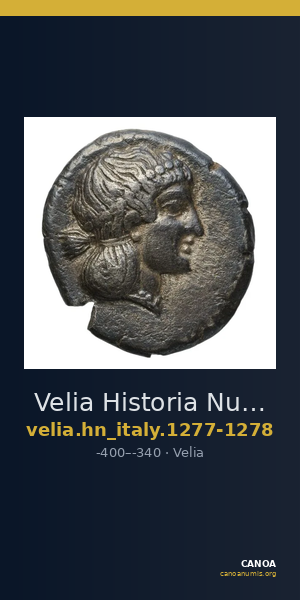 Velia Historia Numorum Italy 1277-8 — CANOA