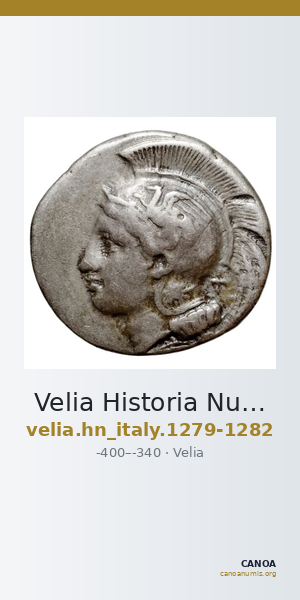 Velia Historia Numorum Italy 1279-82 — CANOA