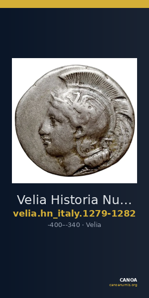 Velia Historia Numorum Italy 1279-82 — CANOA