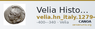 Velia Historia Numorum Italy 1279-82 — CANOA