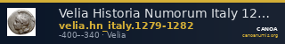 Velia Historia Numorum Italy 1279-82 — CANOA