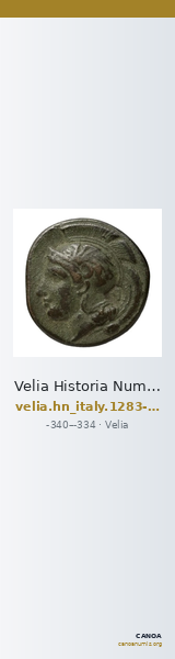 Velia Historia Numorum Italy 1283-7 — CANOA