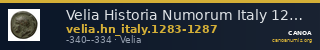 Velia Historia Numorum Italy 1283-7 — CANOA