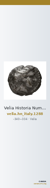 Velia Historia Numorum Italy 1288 — CANOA