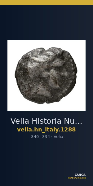 Velia Historia Numorum Italy 1288 — CANOA