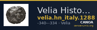 Velia Historia Numorum Italy 1288 — CANOA