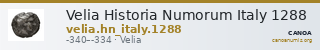 Velia Historia Numorum Italy 1288 — CANOA