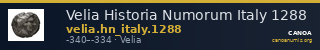 Velia Historia Numorum Italy 1288 — CANOA