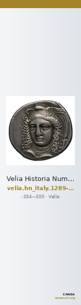 Velia Historia Numorum Italy 1289-94, 1296-98 — CANOA